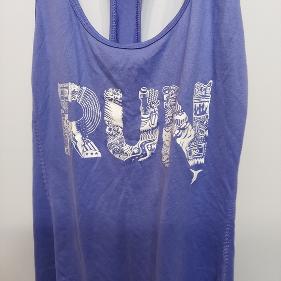 Old Navy RUN blue lg workout gym racerback - Picture 2 of 6